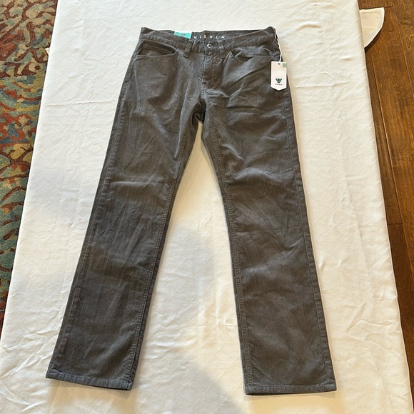 Vissla Men's Border C Cord corduroy cords 5 Pkt Pant Gray Size 29 NWT‎ - Picture 1 of 5